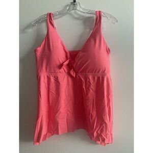 BECCA ETC Plus‎ Size Color Code Coral Tankini Size 2X